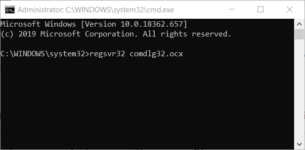 command to register ocx file